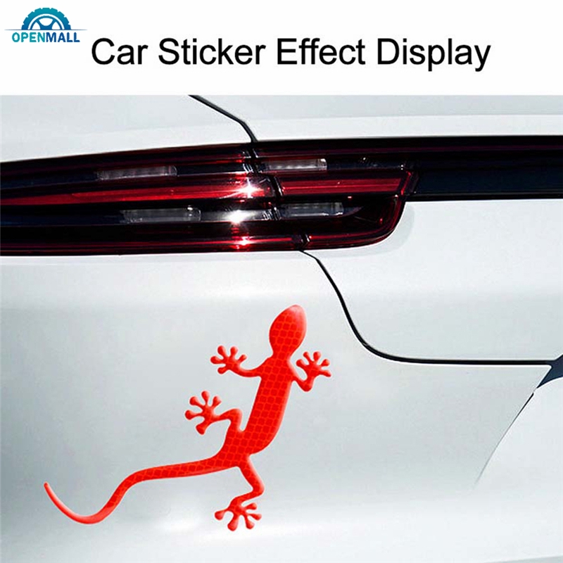 Nhãn dán phản quang hình tắc kè trang trí xe hơi