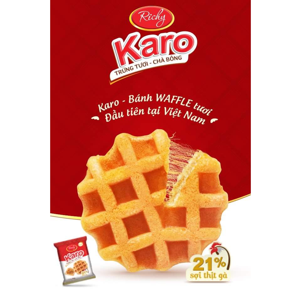 Bánh Karo Thùng 48,Bánh Karo Trứng Tươi Chà Bông Cho Bữa Sáng Tiện Lợi | BigBuy360 - bigbuy360.vn