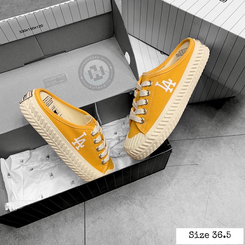 [ Chínhhãng ] Giày MLB PLAYBALL ORIGIN MULE LA DODGERS YELLOW