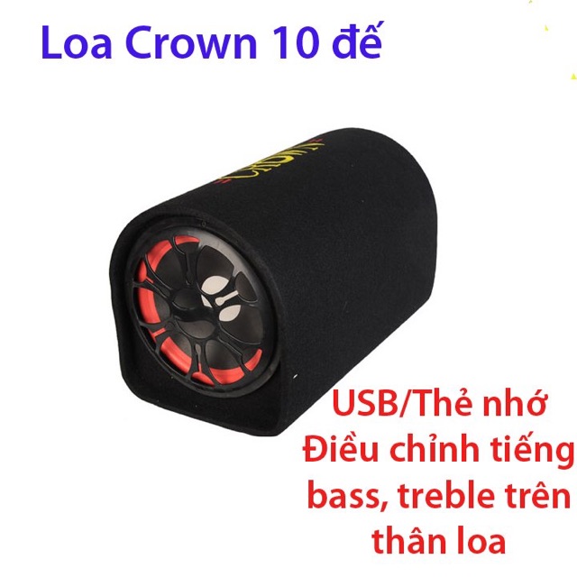 Loa crown số 10 đế tròn bluetooth