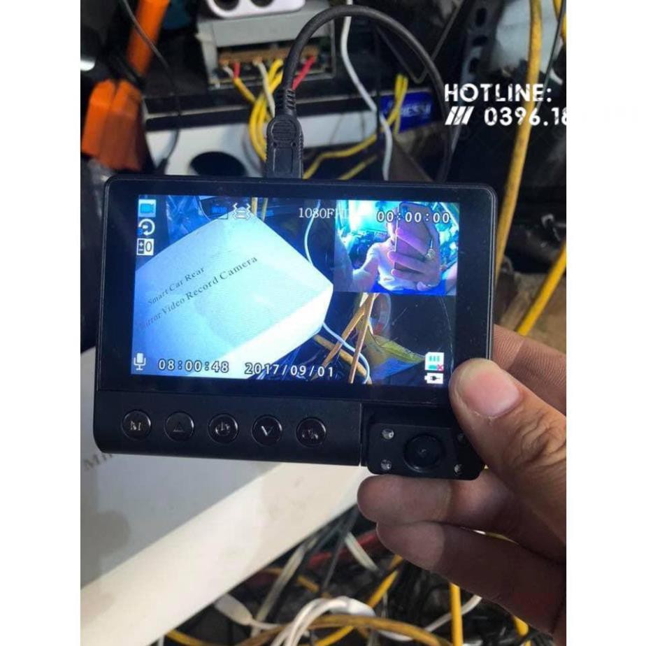 [Giảm giá]  Camera hành trình 3 mắt Full HD kèm camera lùi Ver 2 | BigBuy360 - bigbuy360.vn