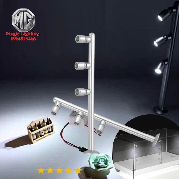Đèn Rọi Tủ Kính Trưng Bày Sản Phẩm Sáng Và Nhỏ Gọn Trang Trí Đẹp Mắt- Magic Store SG