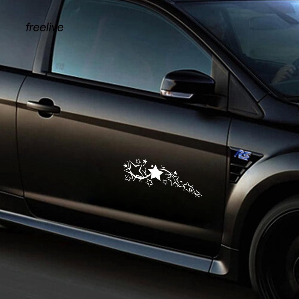 Miếng Dán Phản Quang Hình Ngôi Sao Sáng Bóng Trang Trí Thân Xe Hơi Xe Tải