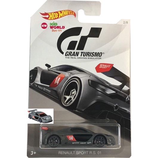 Xe mô hình Hot Wheels Gran Turismo Series 2018 Renault Sport R.S. 01 FKF28.