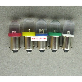 COMBO 3 BÓNG LED ĐƠN 24VAC/DC ĐUÔI GÀI 9MM BA9S CÁC MÀU