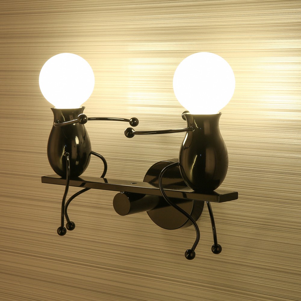 Đèn led gắn tường hình người sáng tạo thời trang