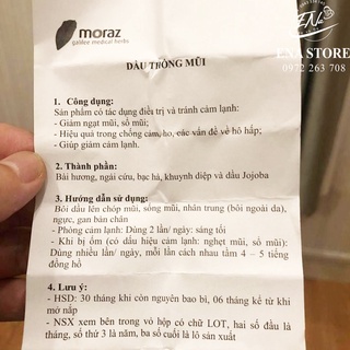 Dầu nose Morza