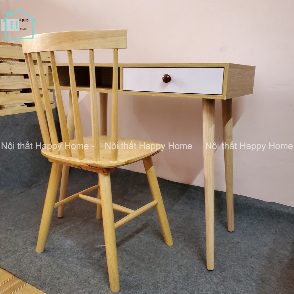 BÀN làm việc - Bàn học 1 ngăn 1 hộc kéo cao và chắc chắn ( có kèm ghế) - Happy Home
