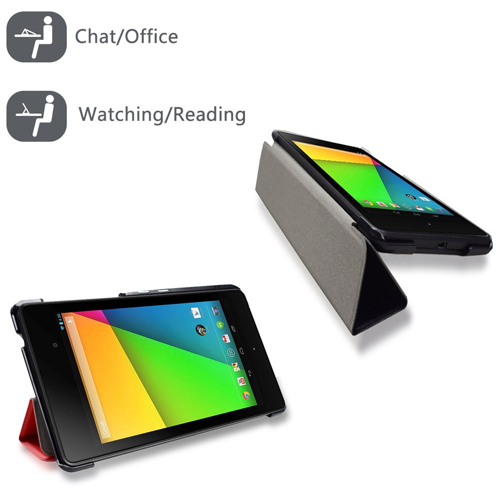 Bao da máy tính bảng PU có thể làm giá đứng cho ASUS Google Nexus 7 FHD thế hệ thứ 2 | BigBuy360 - bigbuy360.vn