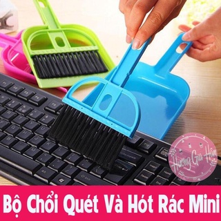 Bộ quét và hót rác mini , vệ sinh bàn làm việc [Thanh Mai Shop]