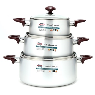 Bộ ba nồi anod model: sh8833