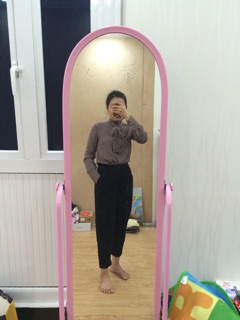 áo sơ mi zara chấm bi (sẵn hàng)