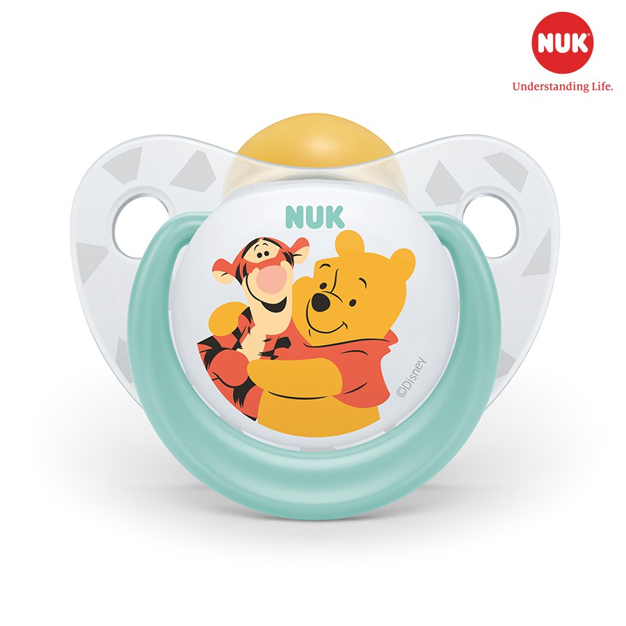 [CHUBBYSHOP] Bộ 2 ti giả cho bé Nuk Sleeptime cao su 6 - 18m hình Disney