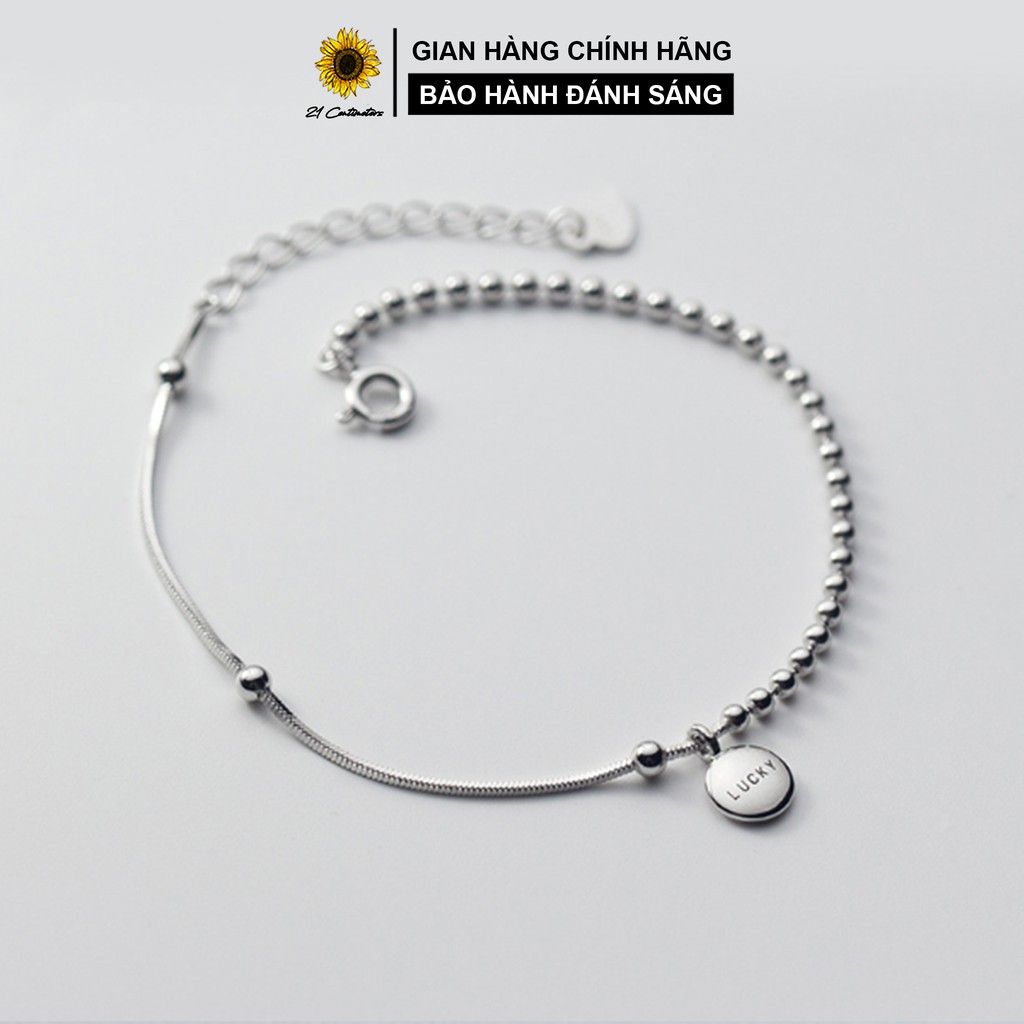 Lắc tay bạc 21Centimeters Lucky Trang sức bạc Tiệm bạc 21 Centimeters