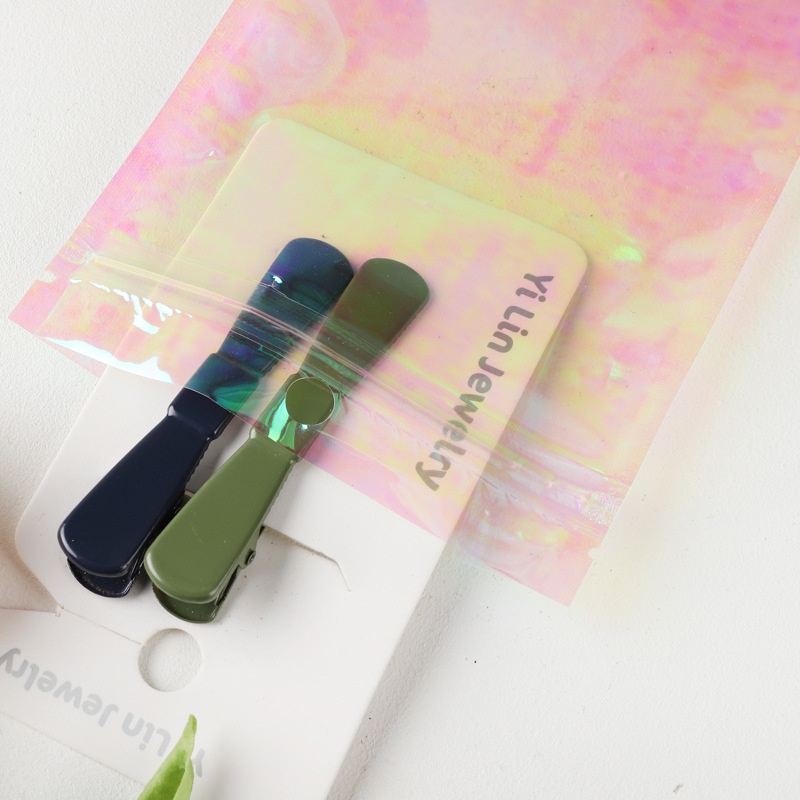 Túi zip hologram ánh tím hồng set 50/100 túi