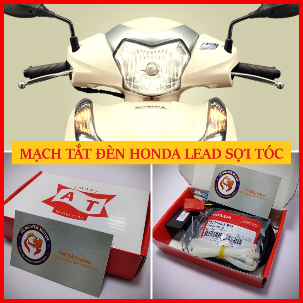 MẠCH TẮT MỞ ĐÈN VÀ PASSING CHO XE HONDA LEAD SỢI TÓC (HALOGEN) 2020 - 2021