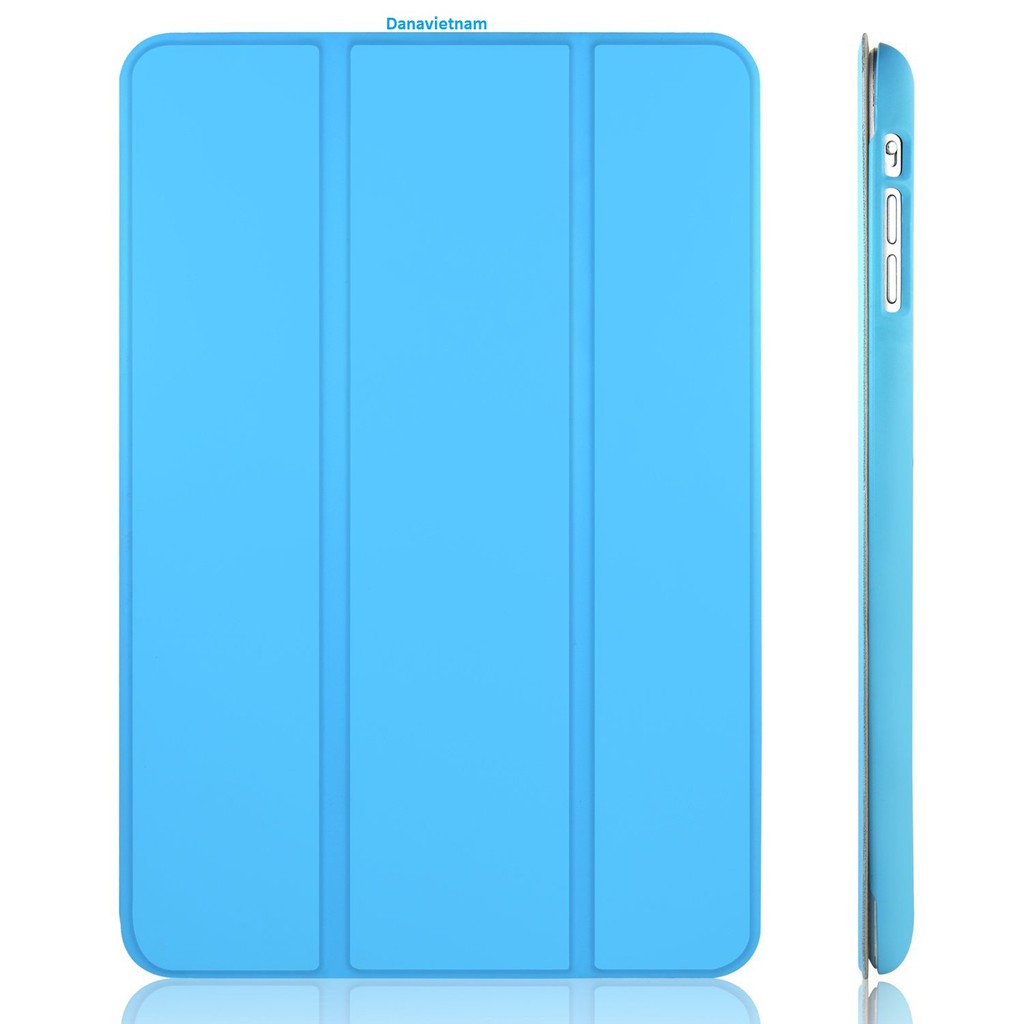 Bao da iPad New 2017/iPad Pro 9.7''/iPad Air/iPad Air 2/iPad Mini123/iPad Mini4/ iPad 234 (xanh) tặng bút cảm ứng | BigBuy360 - bigbuy360.vn