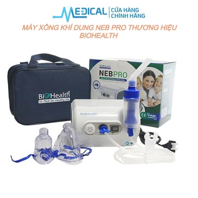 Máy xông khí dung BioHealth NEB PRO kích thước nhỏ gọn, thiết kế đơn giản dễ sử dụng - MEDICAL