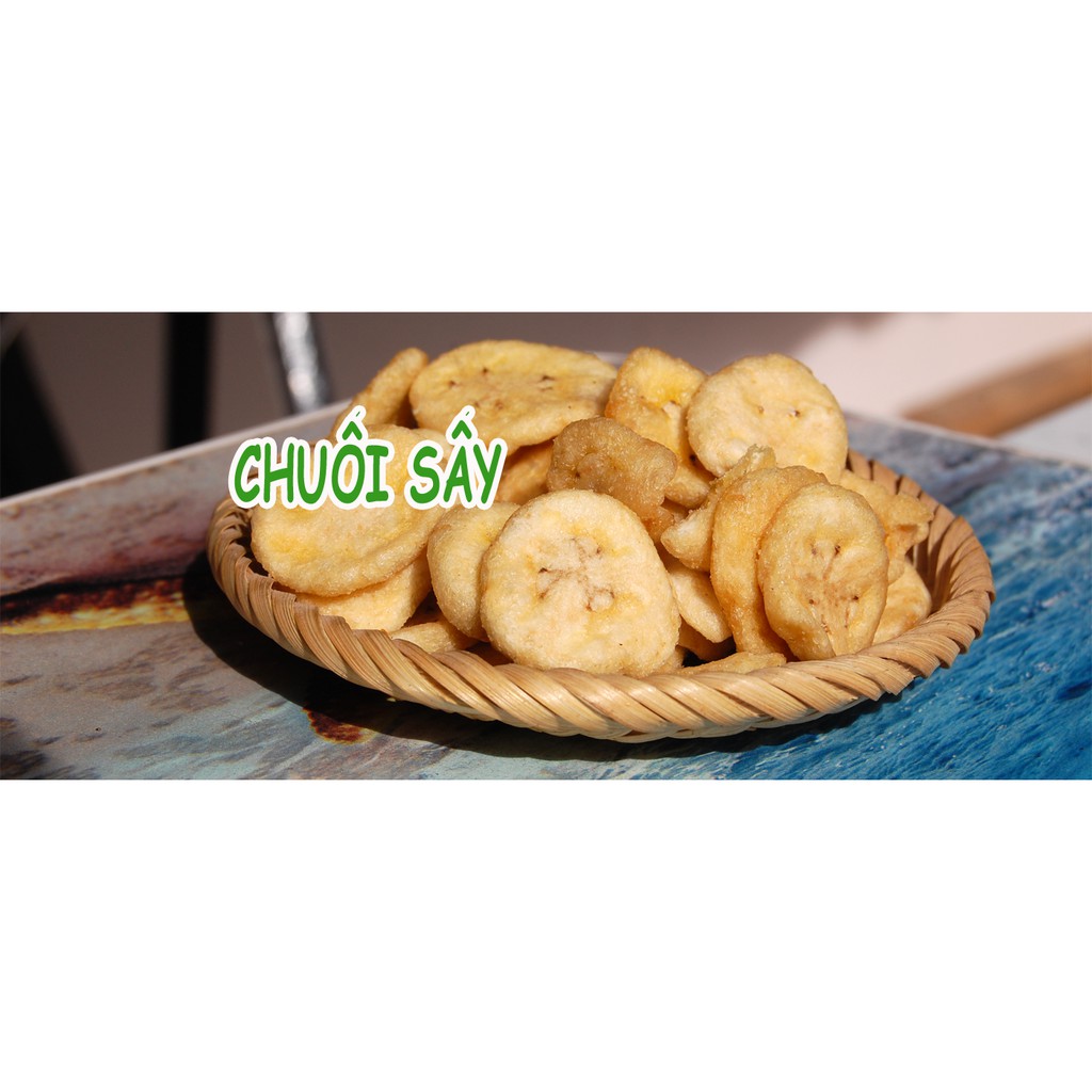 Chuối Sấy Giòn Nguyên Miếng LACTHUY FARM