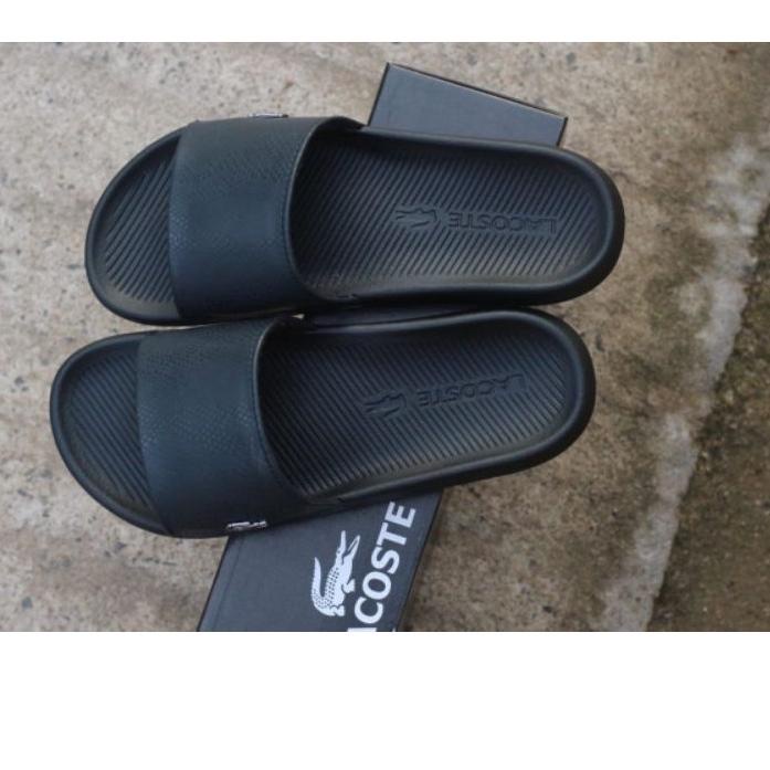 LACOSTE (Hàng Mới) Sandal nam nữ chính hãng màu đen Xx