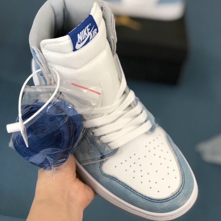 Giày jordan cổ cao hyper royal high quality cực hot, jordan cổ cao xanh xước
