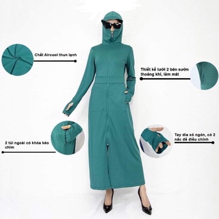 Áo choàng thông hơi hai lớp pha lưới sườn mẫu mới