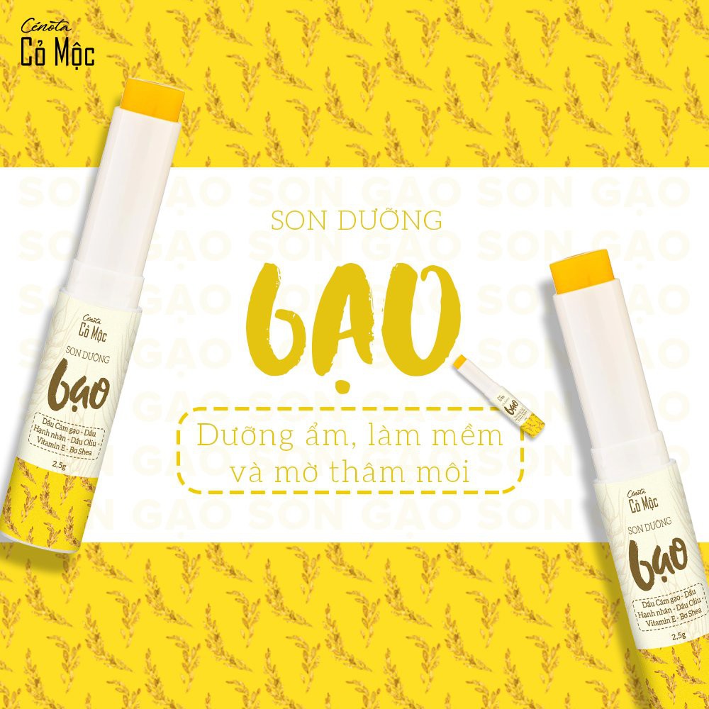 Son dưỡng gạo Cenota 2.5g, son dưỡng giảm thâm môi