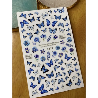 Sticker & Decal dán móng tay hình BƯỚM  2021 (3)