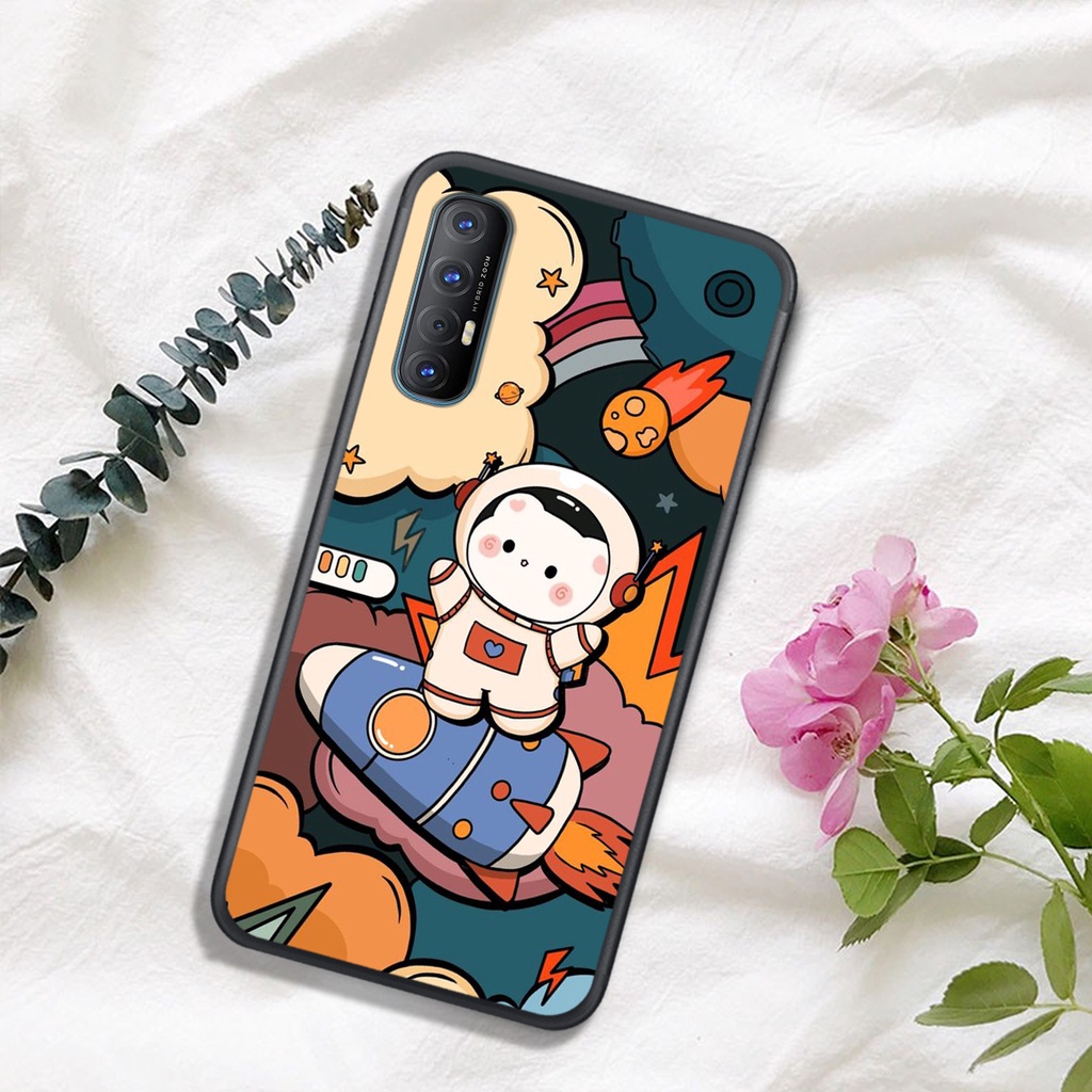 ỐP LƯNG OPPO A91/RENO 3/RENO 3 PRO/RENO 4/RENO 4 PRO/RENO 5  , IN HÌNH ASTRONAUT  PHI-HÀNH-GIA, MÀU SẮC CỰC BẮT MẮT