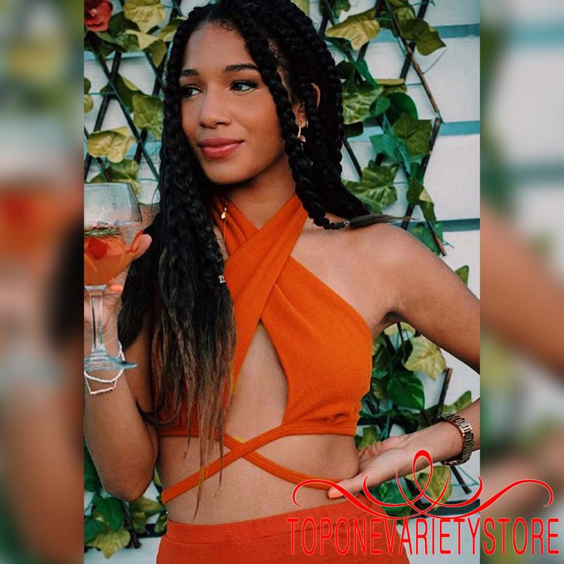 Áo Lửng Hai Dây Cổ Tim Quyến Rũ Dành Cho Nữ | BigBuy360 - bigbuy360.vn