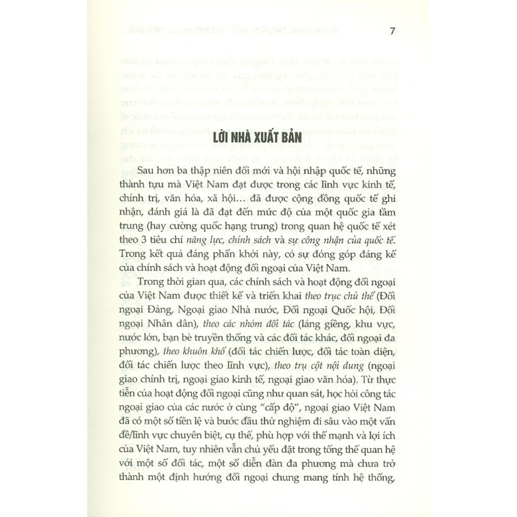 Sách - Ngoại Giao Chuyên Biệt Hướng Đi, Ưu Tiên Mới Của Ngoại Giao Việt Nam Đến Năm 2030 (Sách Chuyên Khảo) | BigBuy360 - bigbuy360.vn