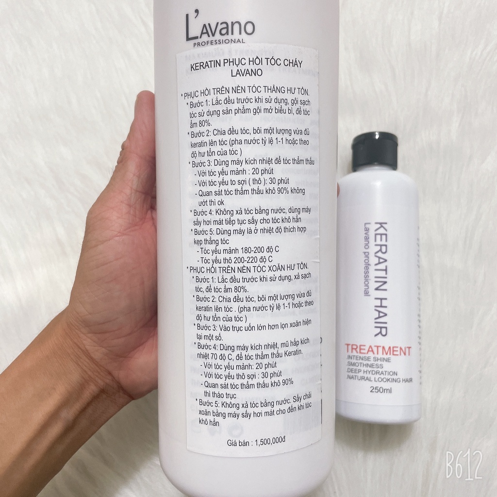 Keratin Keratherapy L'avano Phục Hồi Tóc Cao Cấp 1000ML