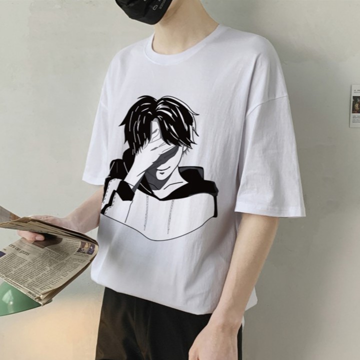 Áo Phông Tay Lỡ Hình Anime Unisex Cho Cả Nam Và Nữ Vải Cotton Đẹp Và Thoáng Mát | BigBuy360 - bigbuy360.vn