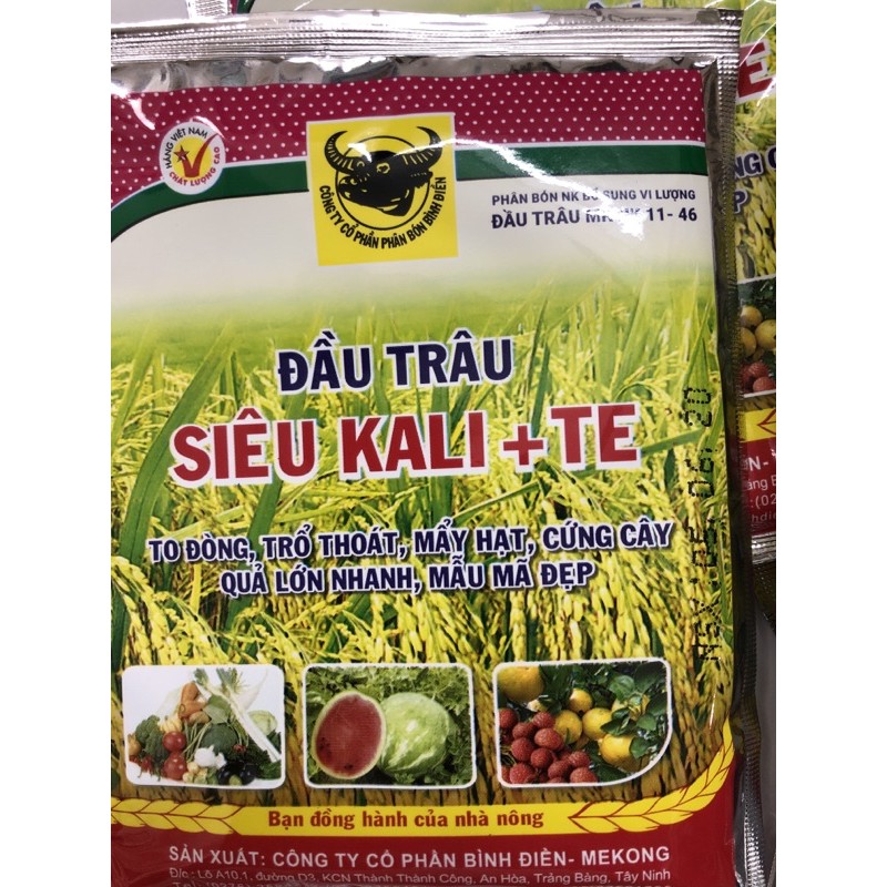 Phân bón Đầu trâu bổ sung vi lượng Siêu Kali + Te (25gr/ gói) ☘️