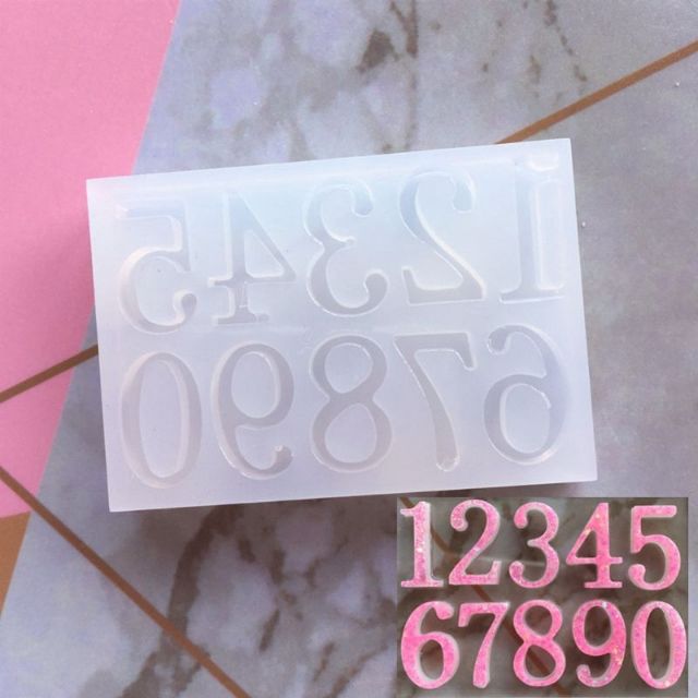 Khuôn silicone làm chữ số