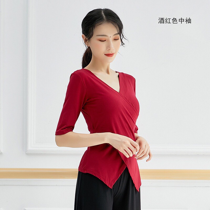 Áo tập múa vạt chéo  Đồ Múa Lotus