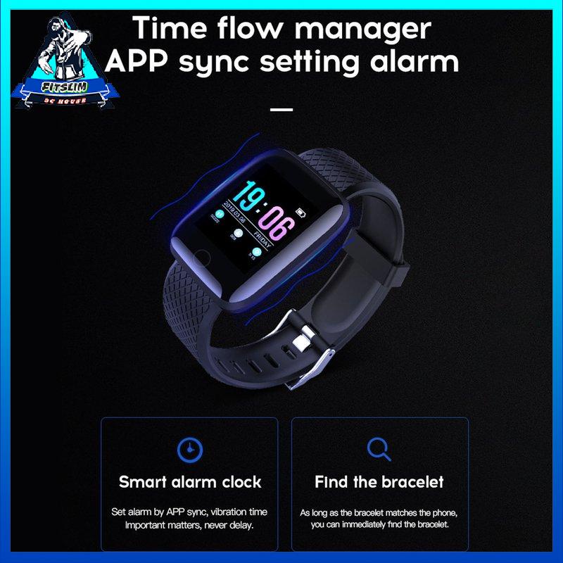 [Fitslim] 116 Plus Smart Watch 1.3 Inch Tft Color Screen Waterproof Sports Smart Watch