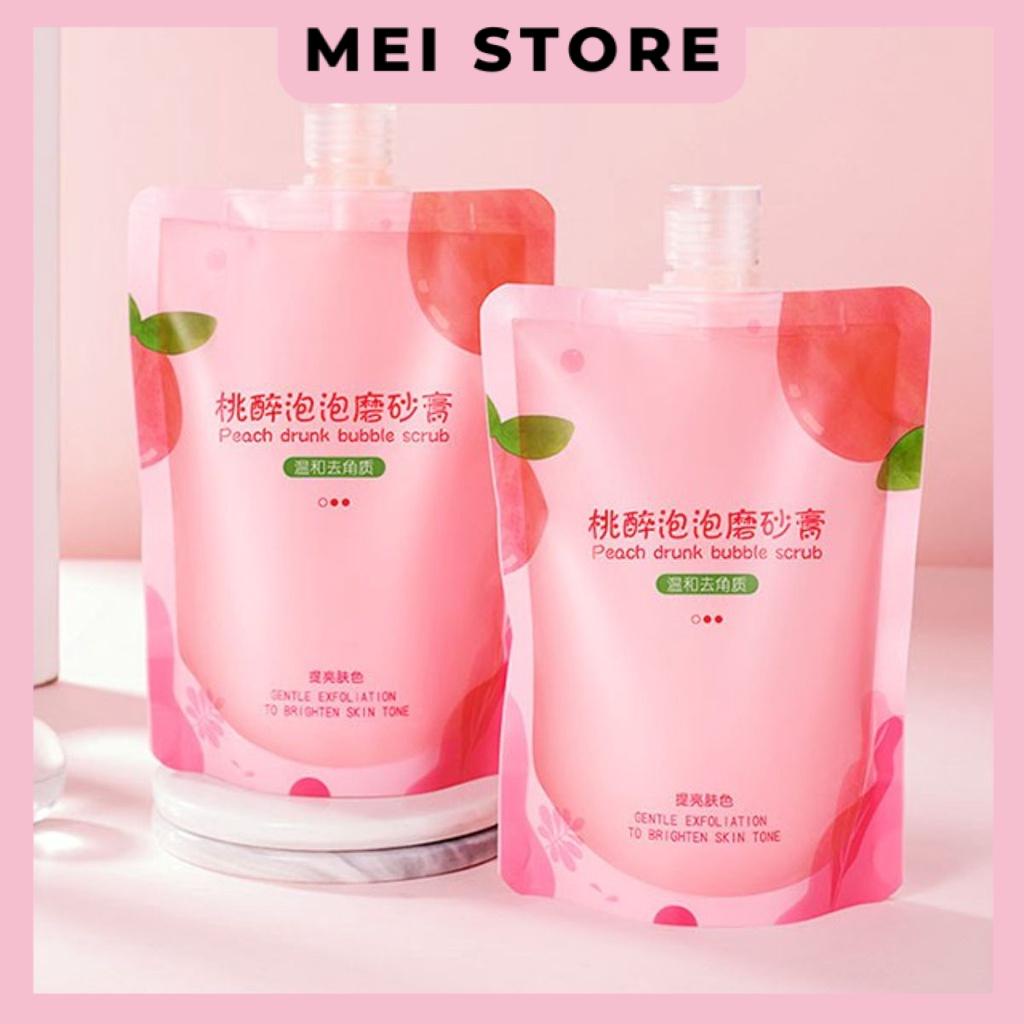 Tẩy Tế Bào Chết Đào Bisutang Peach Drunk Bubble Scrub