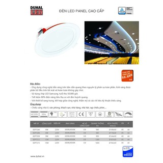 ĐÈN LED ÂM TRẦN PANEL DUHAL 7W (KDPT206)