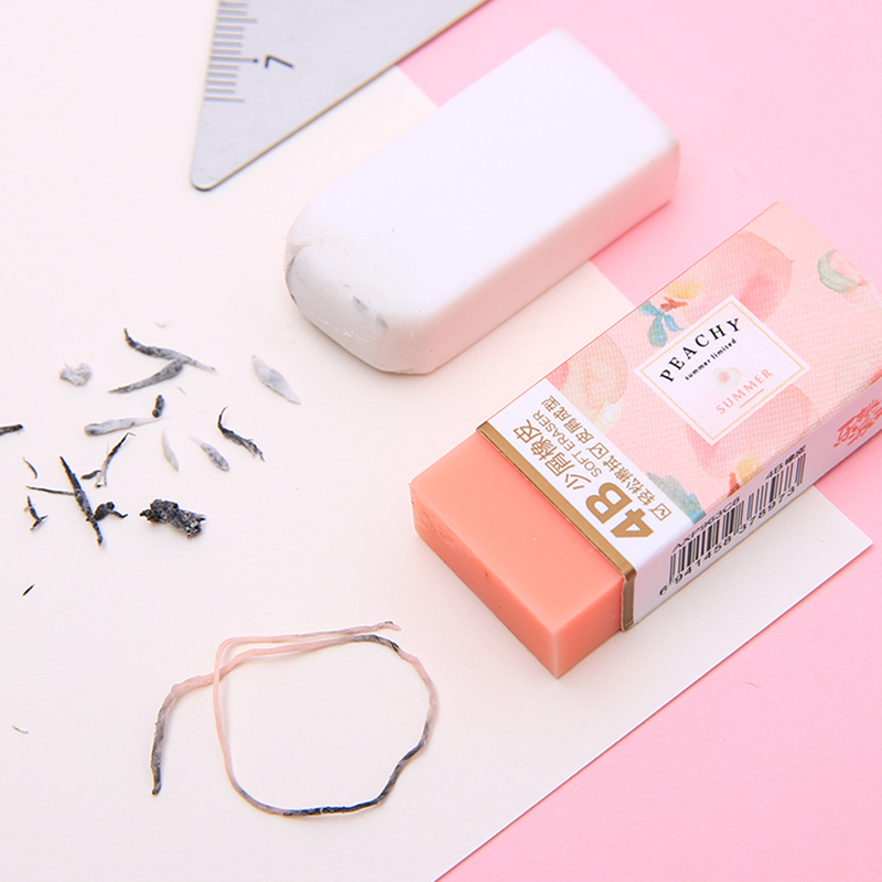 Bộ Tẩy Hình Quả Đào Màu Hồng Dễ Thương 4b
