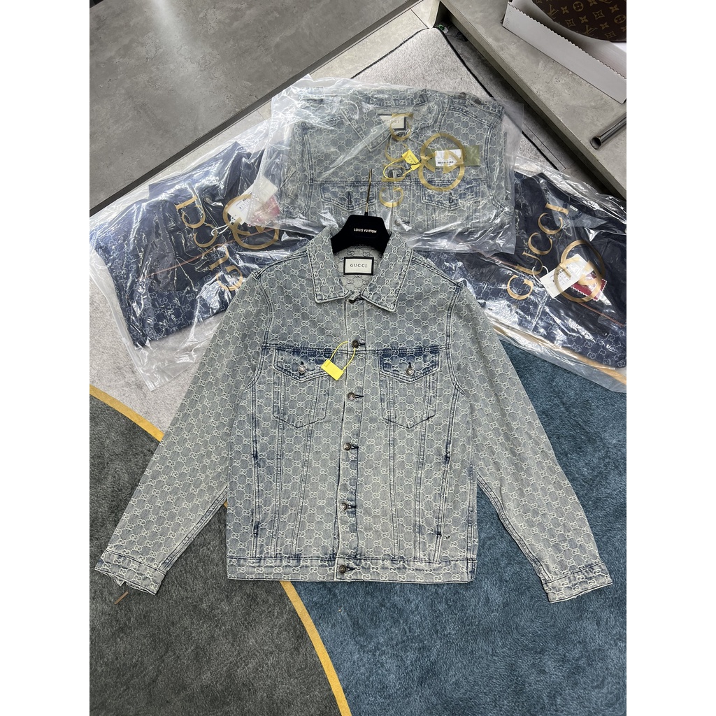 Áo khoác jeans, áo khoác bò Gucci nam likeauth bản đẹp nhất - Venn Luxury