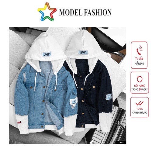Áo khoác jean nam Model fashion thời trang cao cấp AKJ005