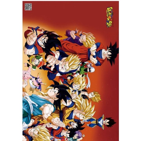 1 Set 8 Tấm Áp Phích Dán Tường Dập Nổi Hình Nhân Vật Anime dragon ball HD Dùng Trang Trí