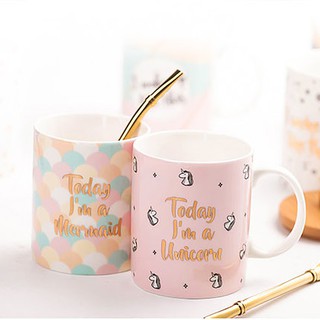 Cốc sứ uống trà cà phê in hình sáng tạo đẹp mắt dễ thương nhiều màu sắc - Cốc quà tặng ý nghĩa