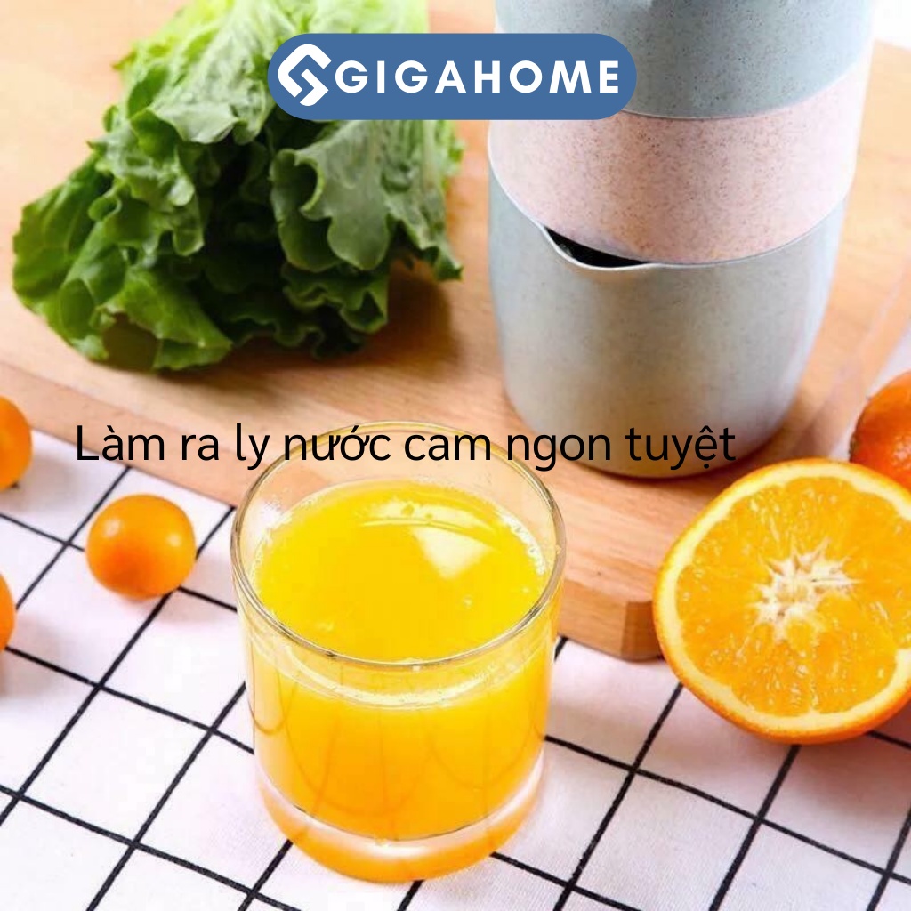 Dụng Cụ Vắt Cam GIGAHOME Bằng Lúa Mạch Có Nắp Và Cốc 600ml Tiện Dụng 7092