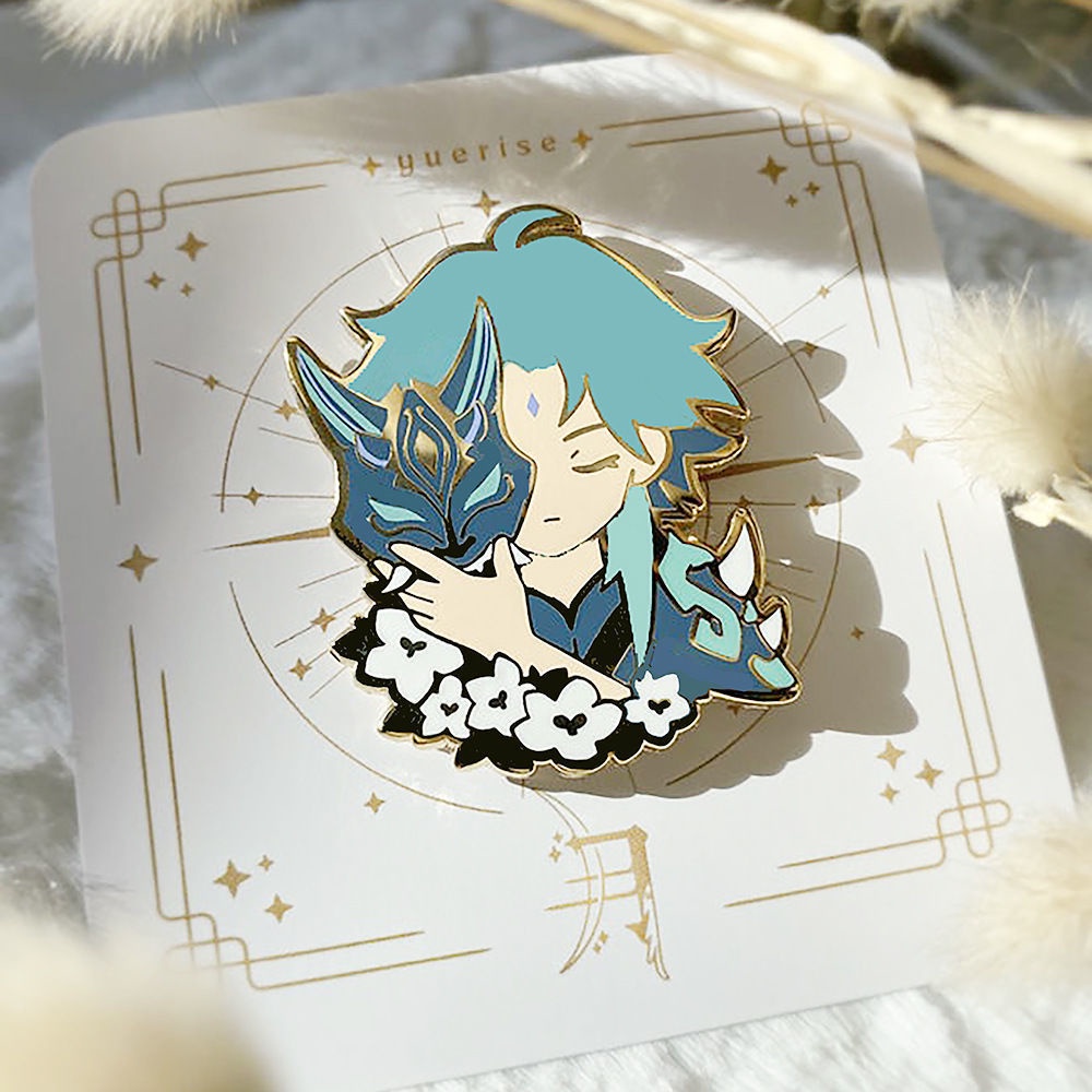 Huy Hiệu Cài Áo Kim Loại Hình Quả Óc Chó Hoạt Hình Nhật Bản