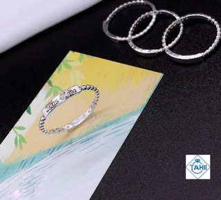 Nhẫn bạc nữ, nhẫn nữ khắc tên