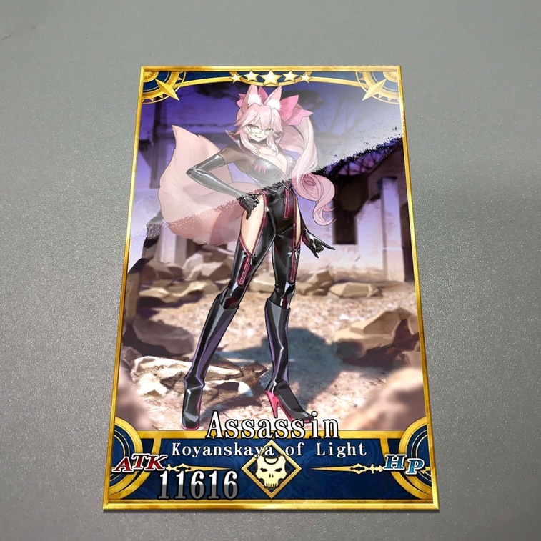 Thẻ bài custom card bánh xốp anime Fate/Grand Order FGO để sưu tầm tự chọn Koyanskaya Of Light