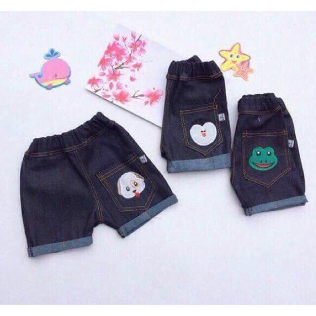 Quần ngố jean cho bé
