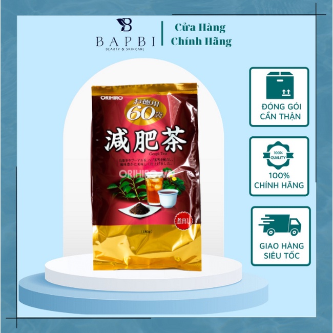 Trà Orihiro Guava Tea Trà Ổi Hỗ Trợ Giả.m Cân. Nhật Bản 60 Gói
